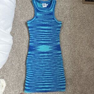 Princess Polly Blue Knit Mini Dress
